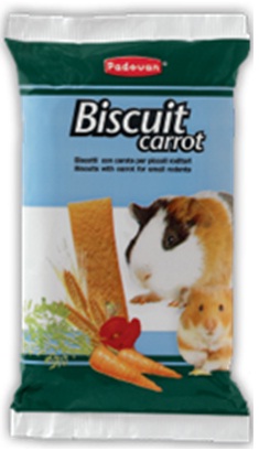 Бисквиты для грызунов с морковью Padovan Biscuit carrot 
